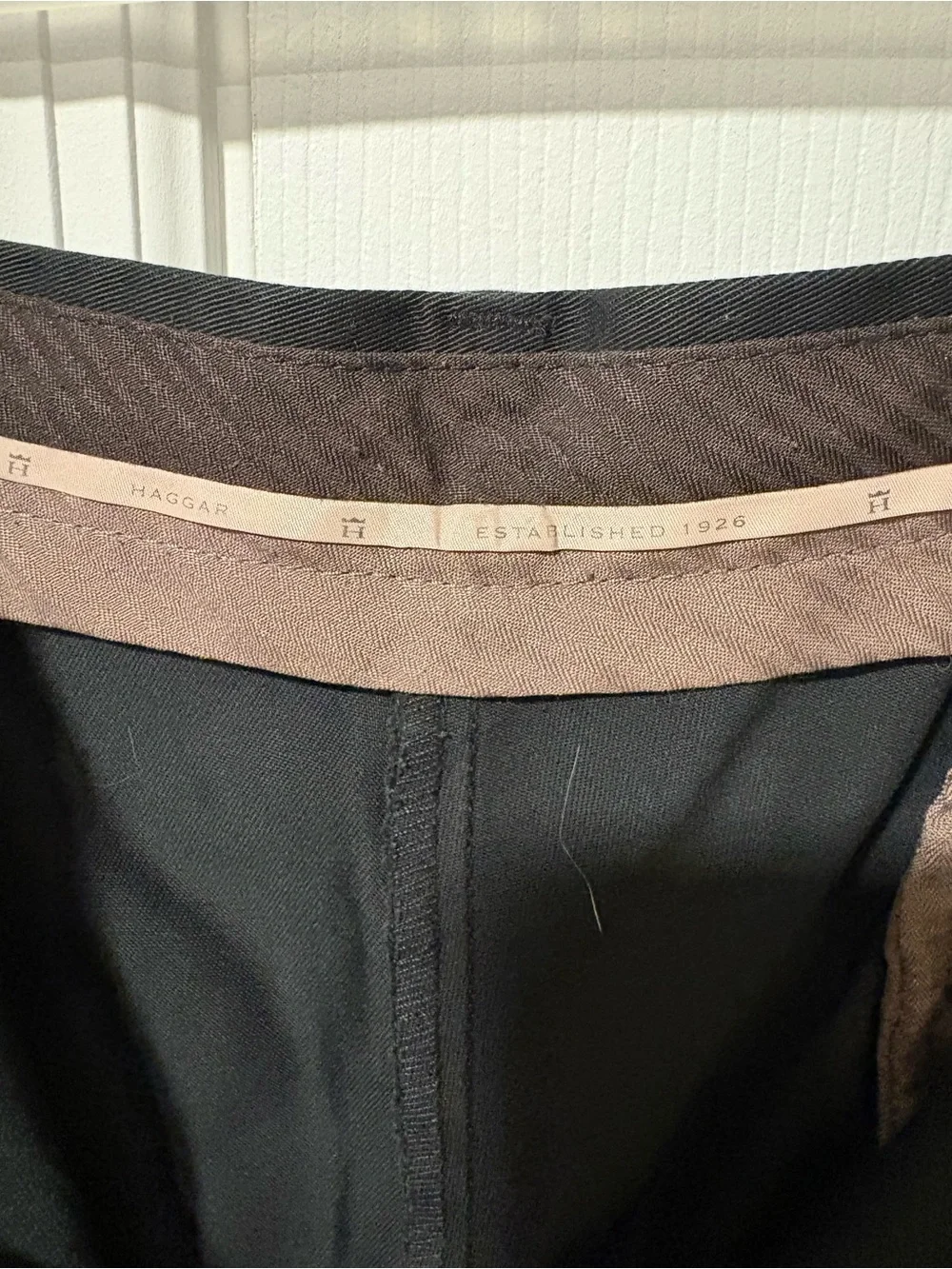 4 pair Haggar Men's Black Dress Pants 38x29 like new